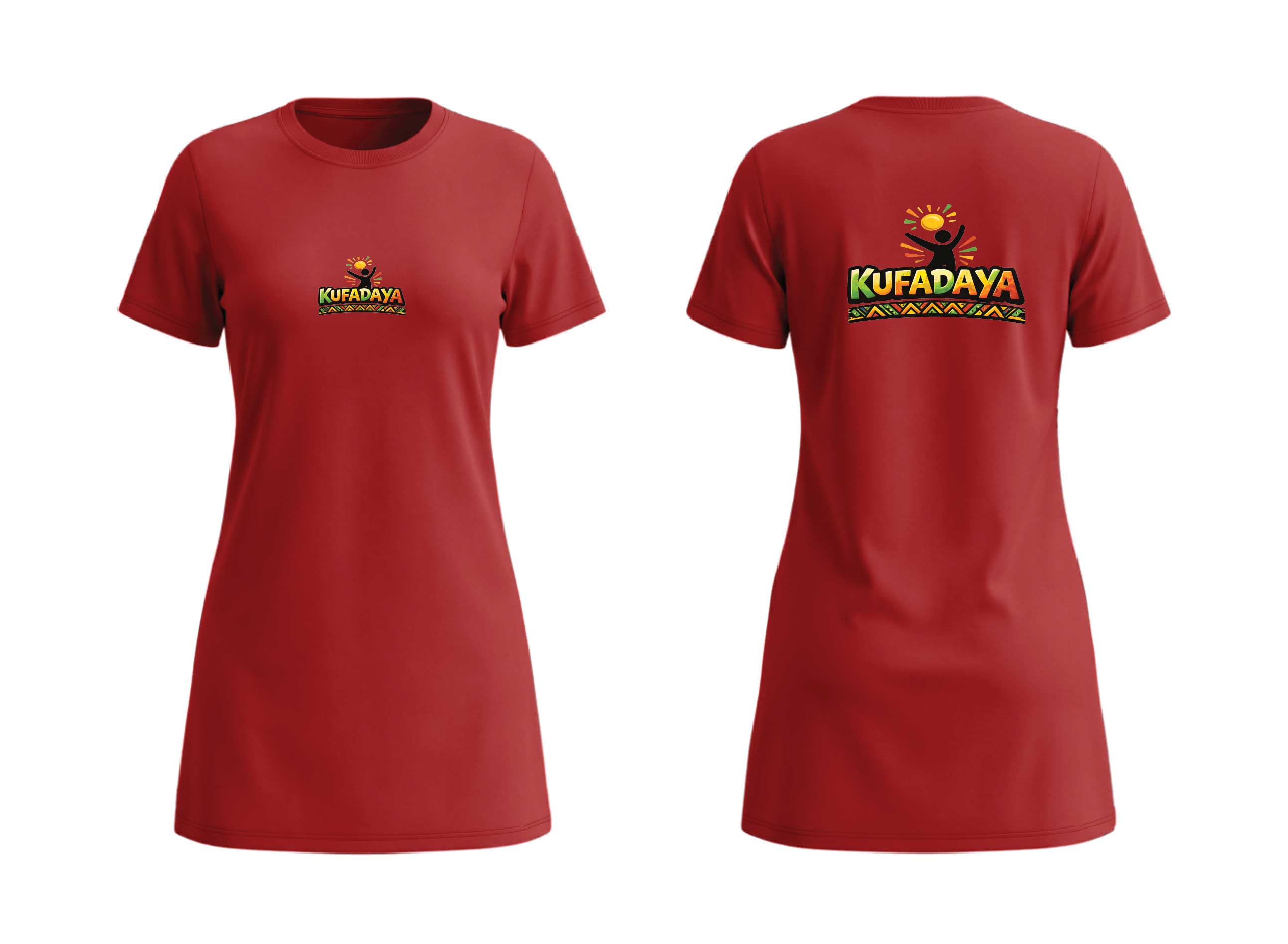 Kufadaya T-Shirt Dress - Red