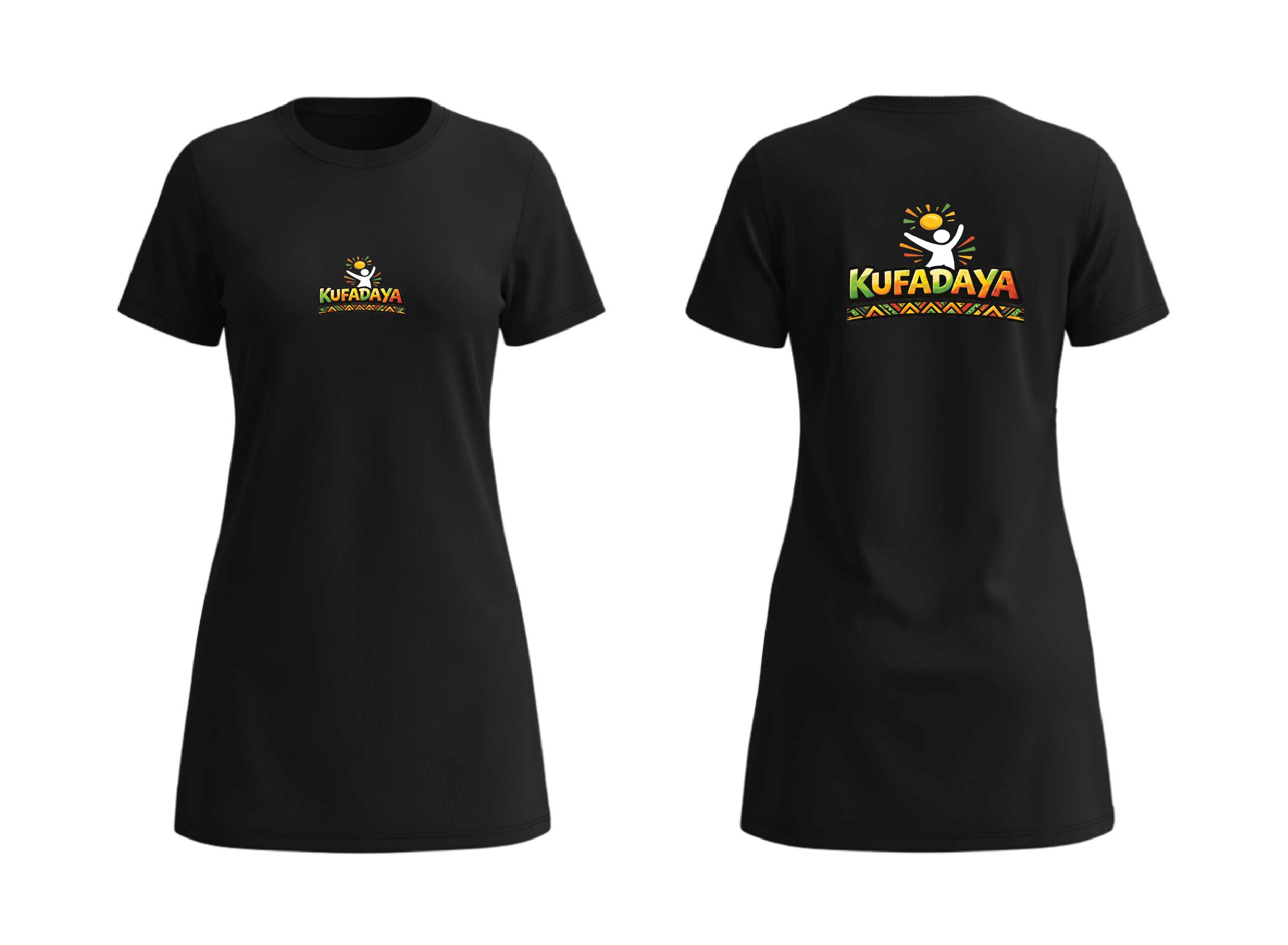 Kufadaya T-Shirt Dress - Black