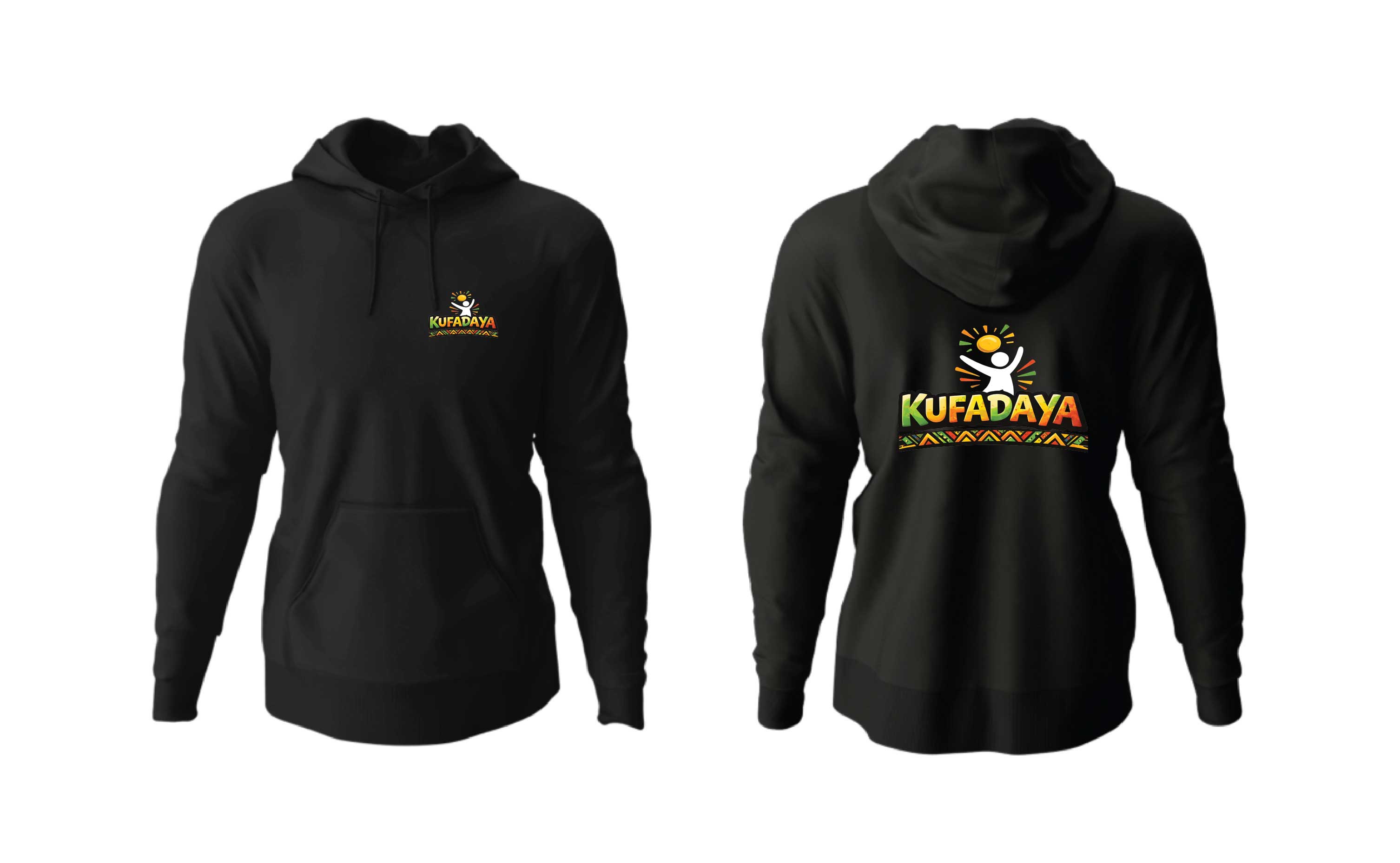 Kufadaya Statement Hoodie - Black