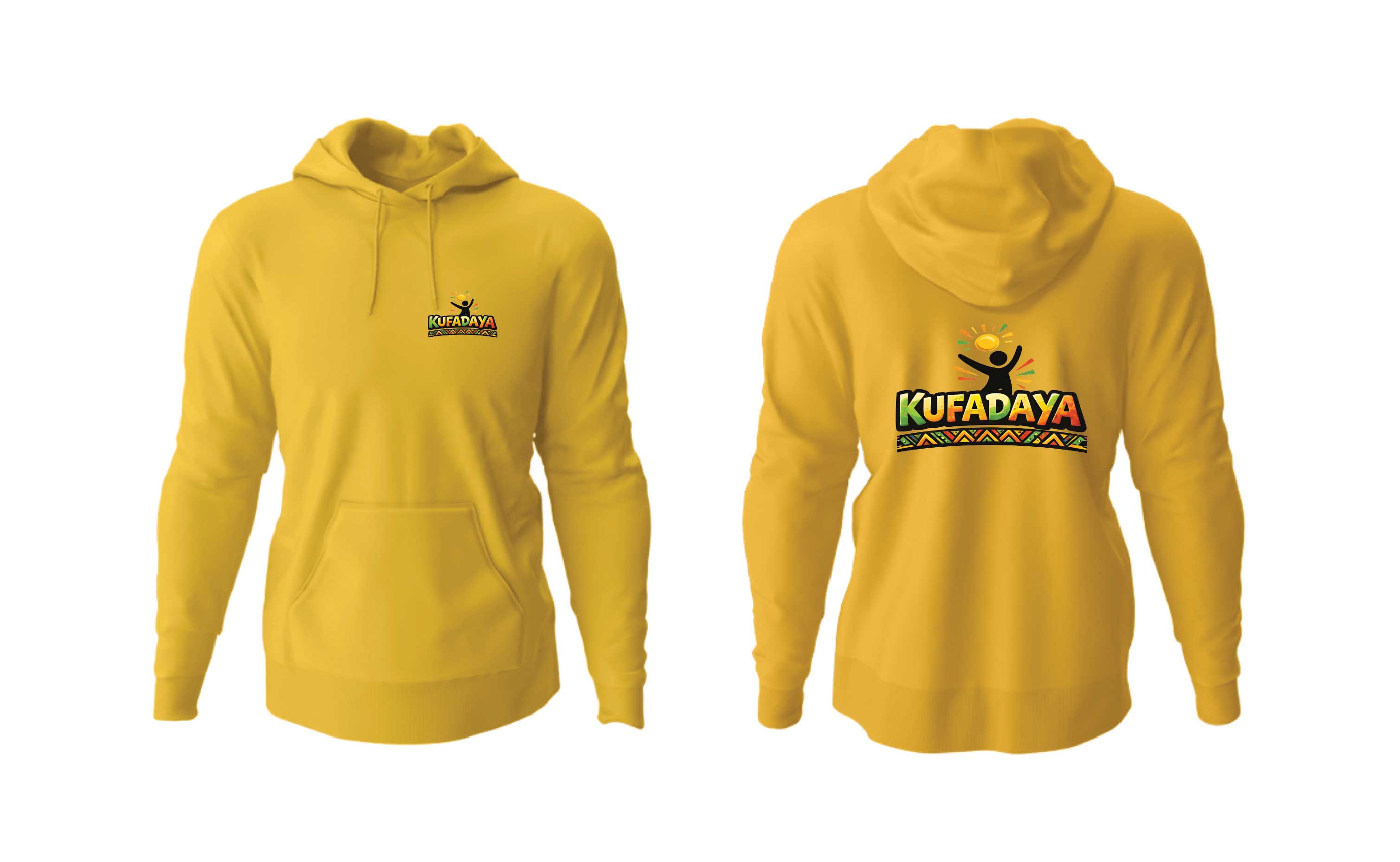 Kufadaya Statement Hoodie - Mustard Yellow