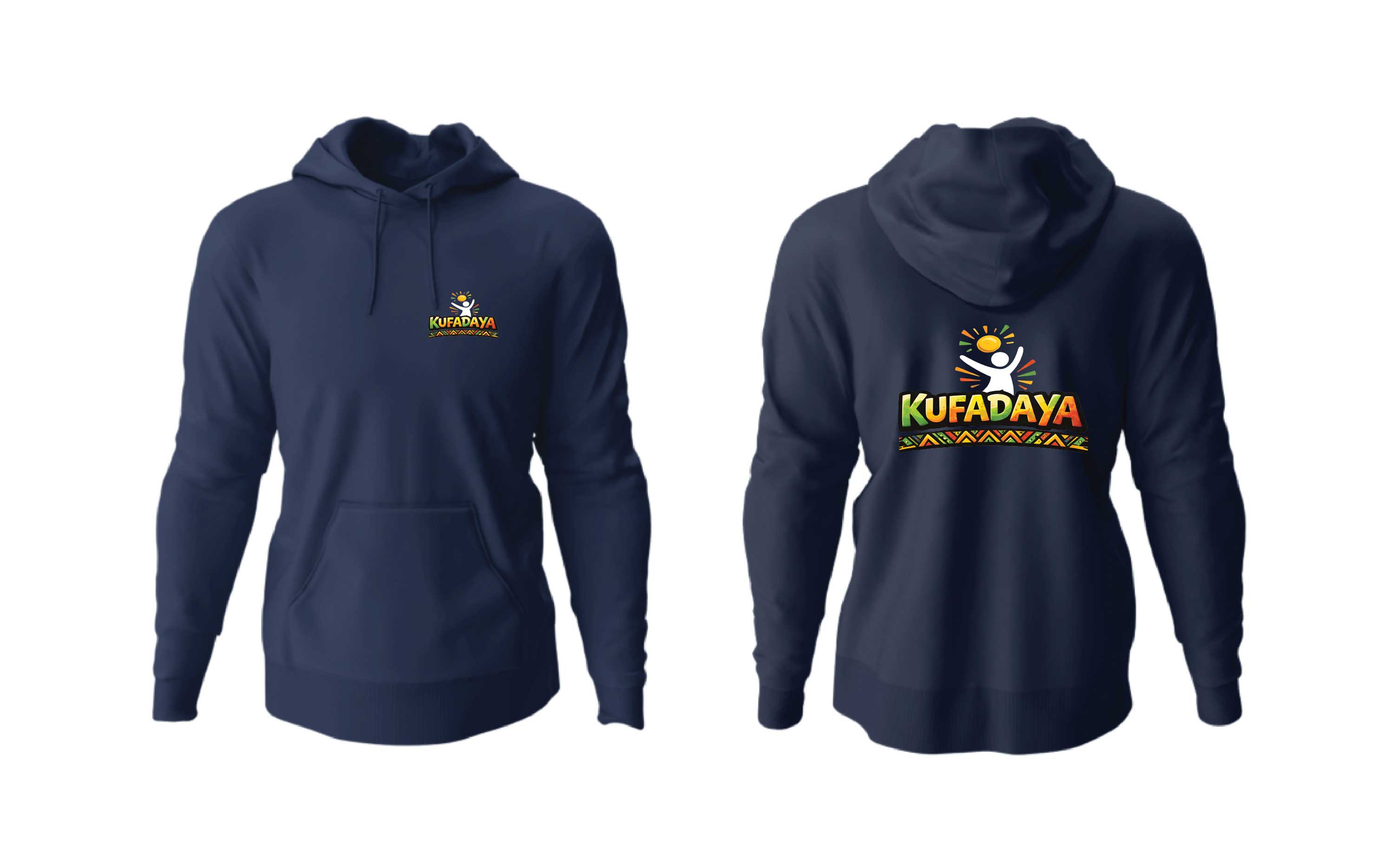 Kufadaya Statement Hoodie - Navy Blue