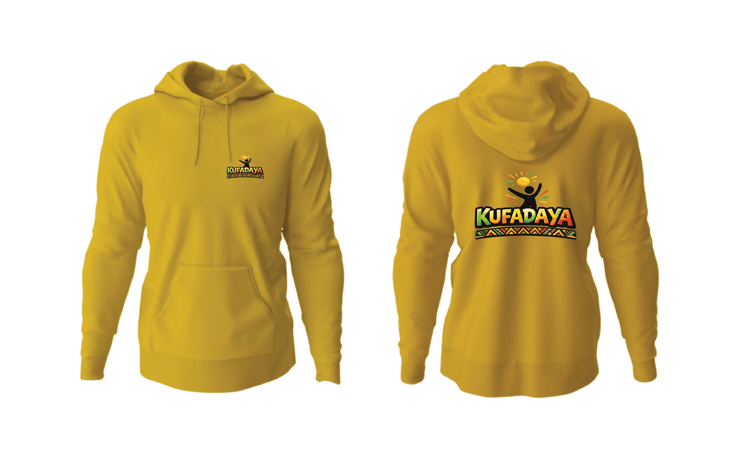 Kufadaya Statement Hoodie - Golden Yellow