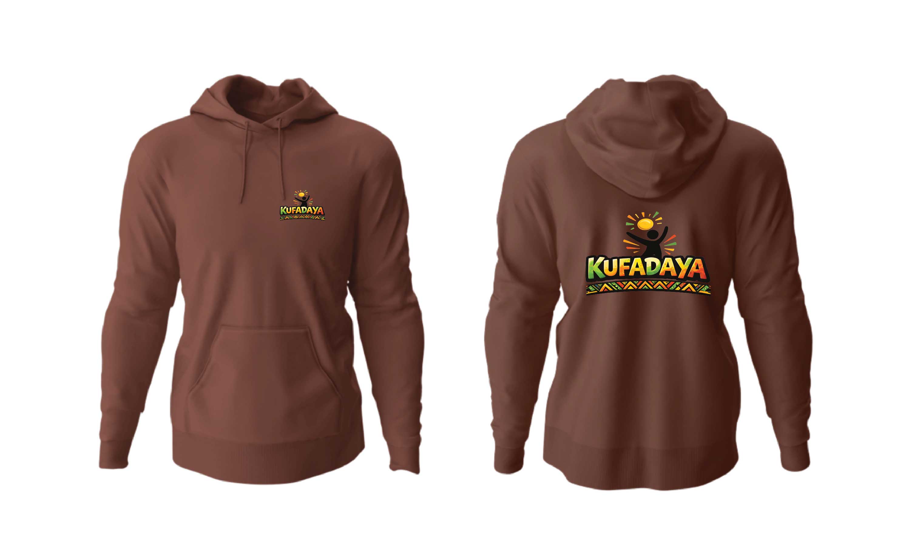 Kufadaya Statement Hoodie - Brown