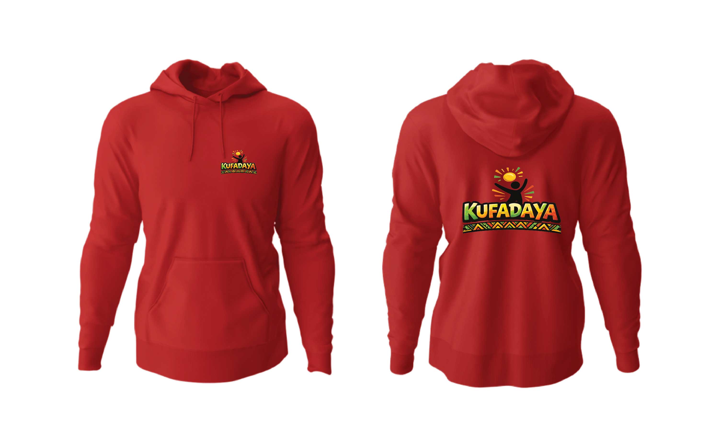 Kufadaya Statement Hoodie - Red