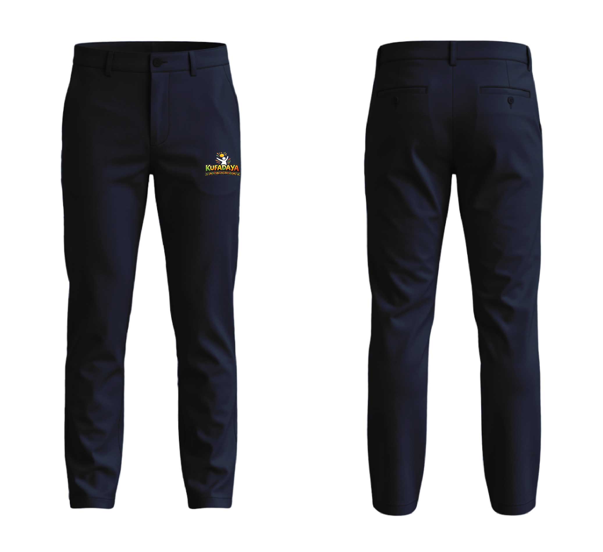 Kufadaya Slim Trousers - Navy Blue