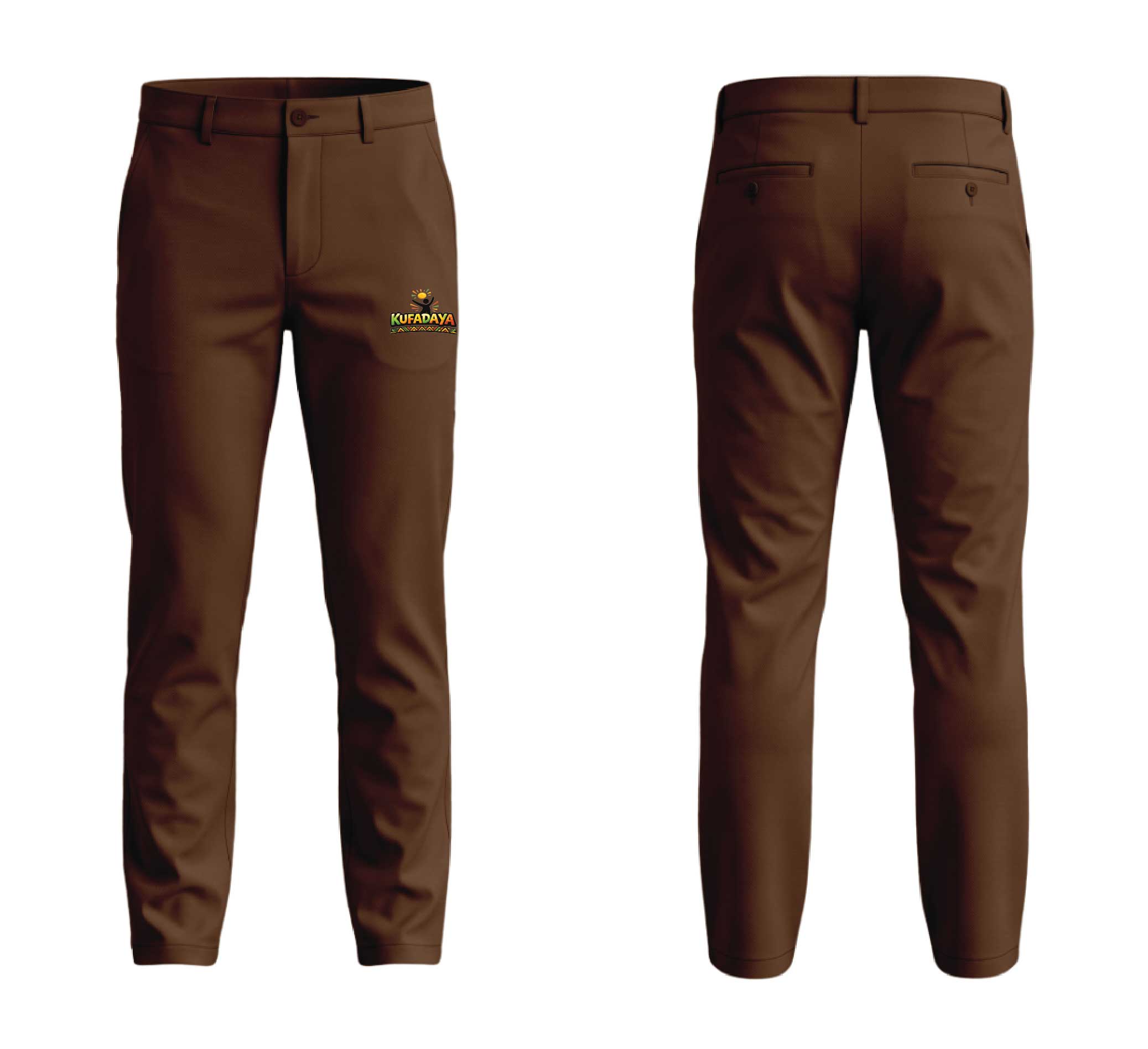 Kufadaya Slim Trousers - Brown